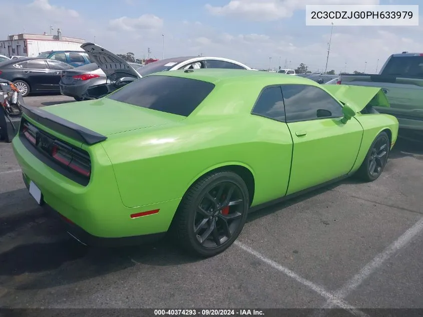 2023 Dodge Challenger Gt VIN: 2C3CDZJG0PH633979 Lot: 40374293