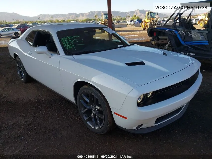 2023 Dodge Challenger Sxt VIN: 2C3CDZAGXPH510738 Lot: 40396544