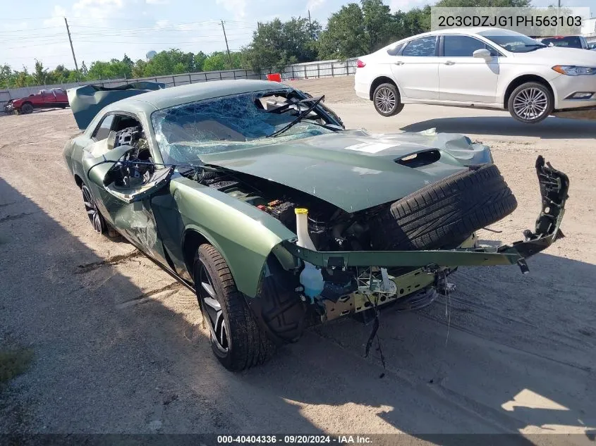 2023 Dodge Challenger Gt VIN: 2C3CDZJG1PH563103 Lot: 40404336