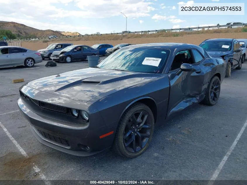 2023 Dodge Challenger Sxt VIN: 2C3CDZAGXPH574553 Lot: 40429049