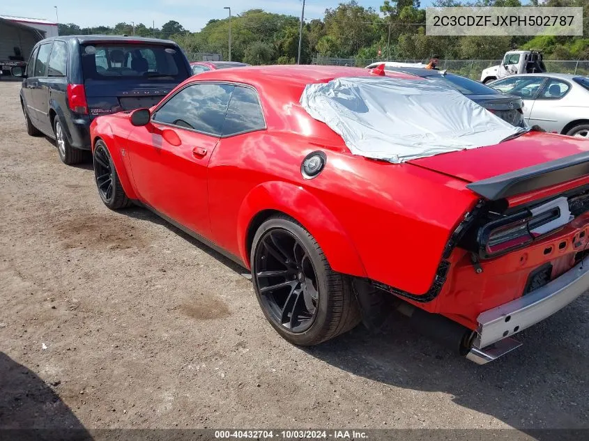 2023 Dodge Challenger R/T Scat Pack Widebody VIN: 2C3CDZFJXPH502787 Lot: 40432704