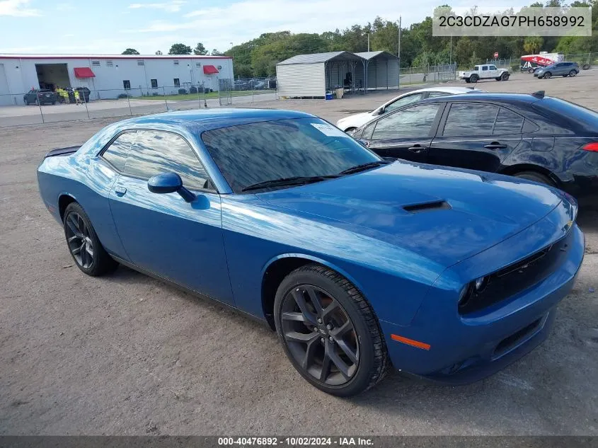 2023 Dodge Challenger Sxt VIN: 2C3CDZAG7PH658992 Lot: 40476892