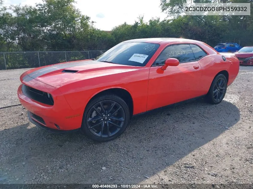 2023 Dodge Challenger Sxt Awd VIN: 2C3CDZGG8PH559332 Lot: 40486293