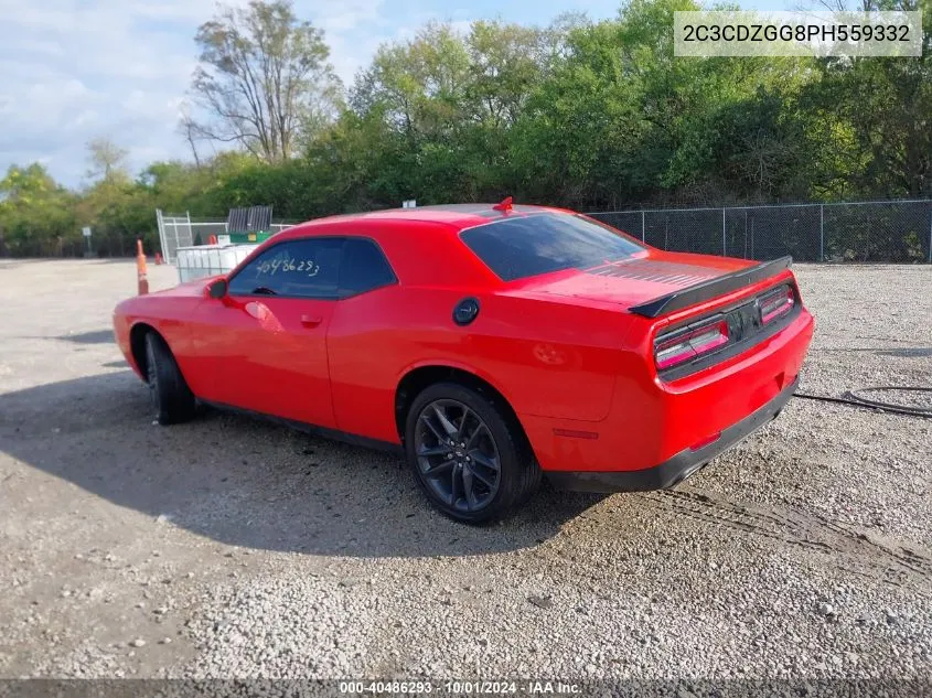 2023 Dodge Challenger Sxt Awd VIN: 2C3CDZGG8PH559332 Lot: 40486293