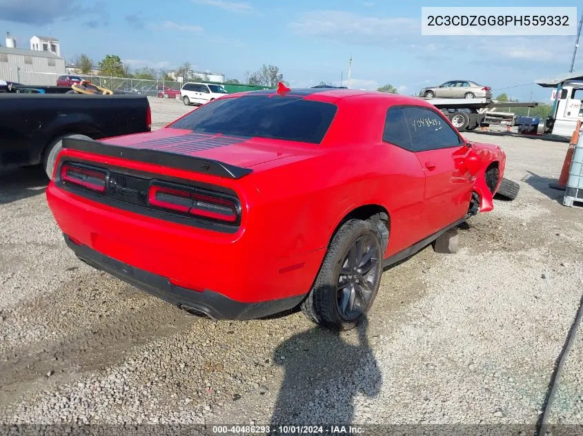 2023 Dodge Challenger Sxt Awd VIN: 2C3CDZGG8PH559332 Lot: 40486293