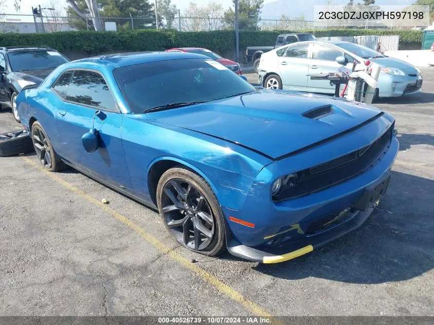 2023 Dodge Challenger Gt VIN: 2C3CDZJGXPH597198 Lot: 40526739