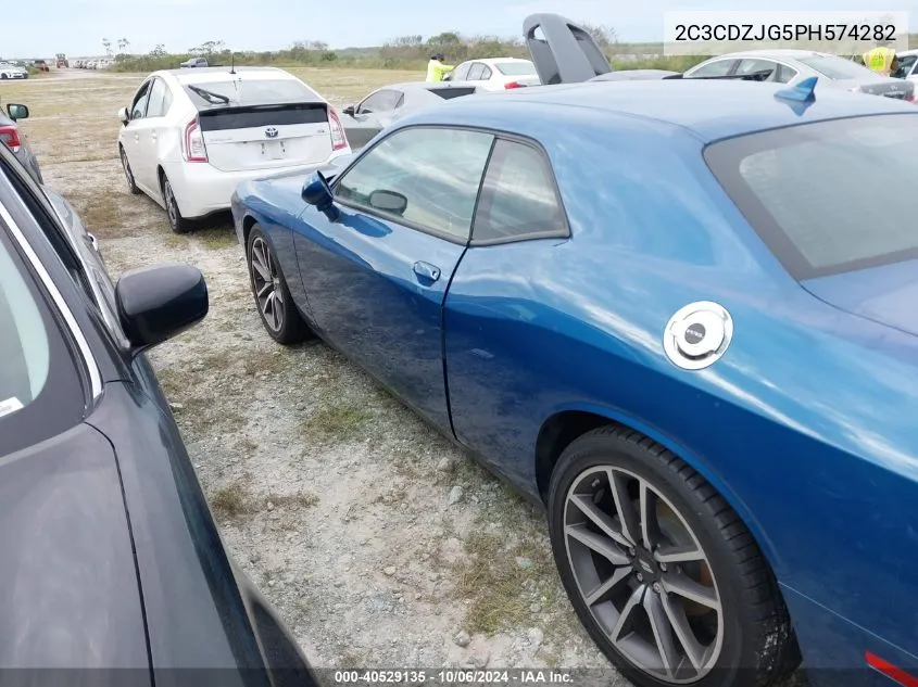 2023 Dodge Challenger Gt VIN: 2C3CDZJG5PH574282 Lot: 40529135