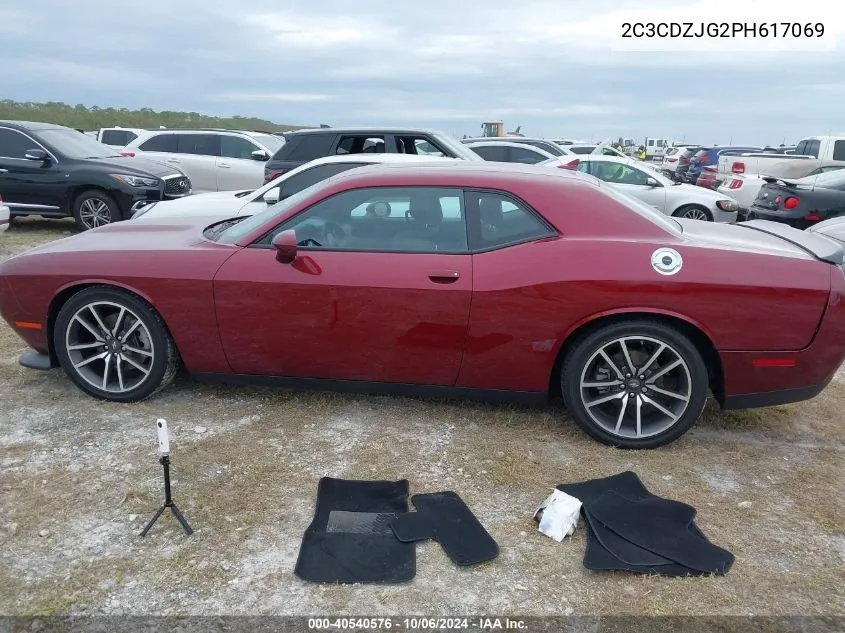 2023 Dodge Challenger Gt VIN: 2C3CDZJG2PH617069 Lot: 40540576