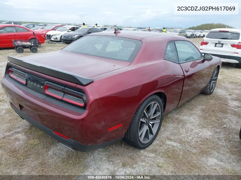 2023 Dodge Challenger Gt VIN: 2C3CDZJG2PH617069 Lot: 40540576