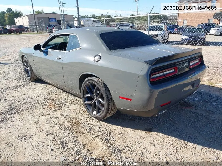 2023 Dodge Challenger Gt VIN: 2C3CDZJG8PH649685 Lot: 40543988