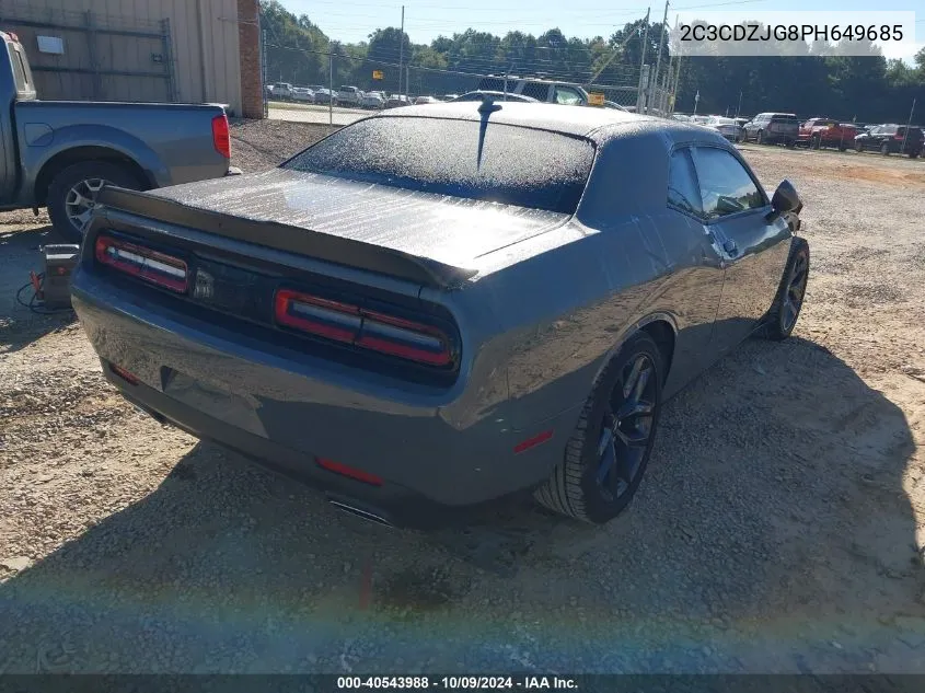 2023 Dodge Challenger Gt VIN: 2C3CDZJG8PH649685 Lot: 40543988