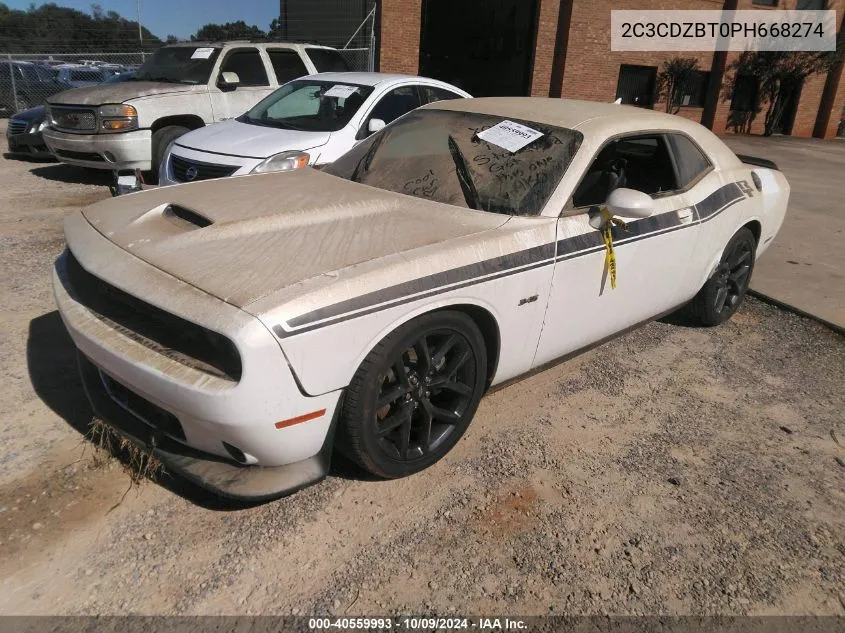 2023 Dodge Challenger R/T VIN: 2C3CDZBT0PH668274 Lot: 40559993