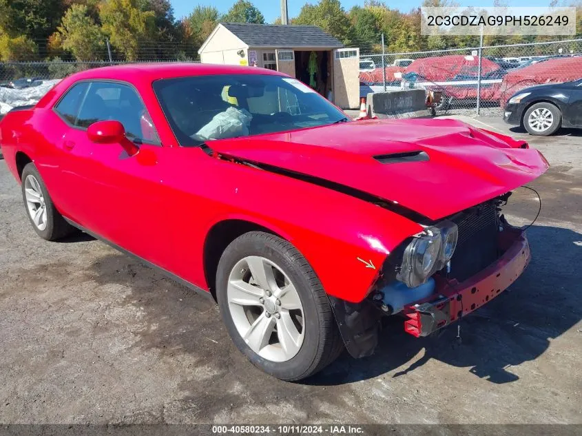 2023 Dodge Challenger Sxt VIN: 2C3CDZAG9PH526249 Lot: 40580234