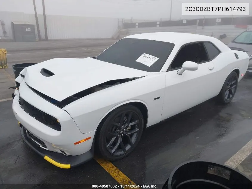 2023 Dodge Challenger R/T VIN: 2C3CDZBT7PH614793 Lot: 40587632