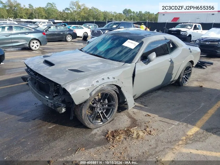 2023 Dodge Challenger R/T Scat Pack Widebody VIN: 2C3CDZFJ2PH655356 Lot: 40598116