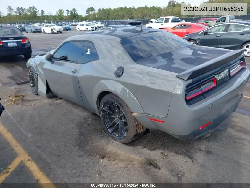 2023 Dodge Challenger R/T Scat Pack Widebody VIN: 2C3CDZFJ2PH655356 Lot: 40598116