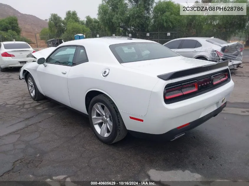 2023 Dodge Challenger Sxt VIN: 2C3CDZAG8PH628786 Lot: 40605629