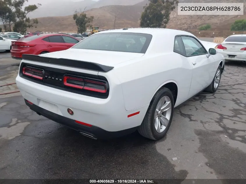 2023 Dodge Challenger Sxt VIN: 2C3CDZAG8PH628786 Lot: 40605629