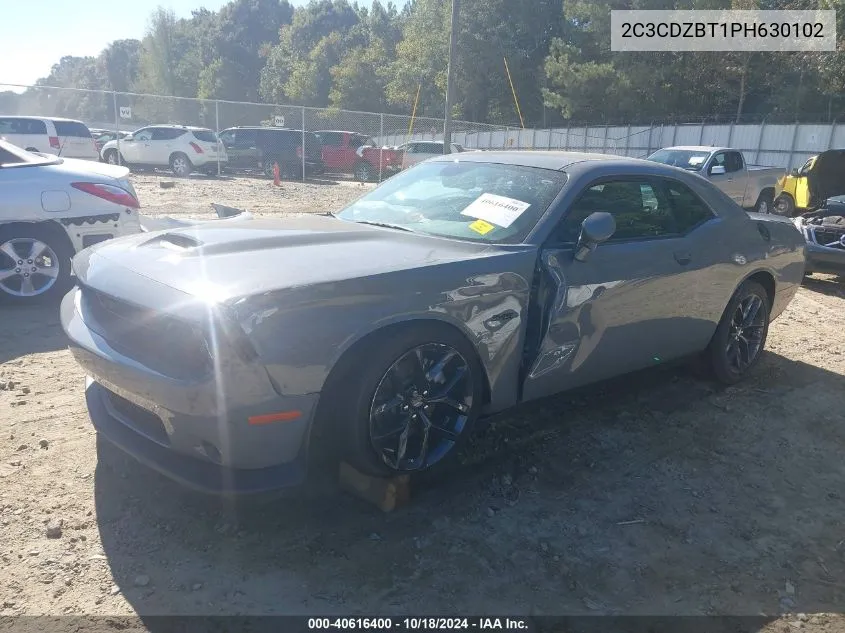 2023 Dodge Challenger R/T VIN: 2C3CDZBT1PH630102 Lot: 40616400