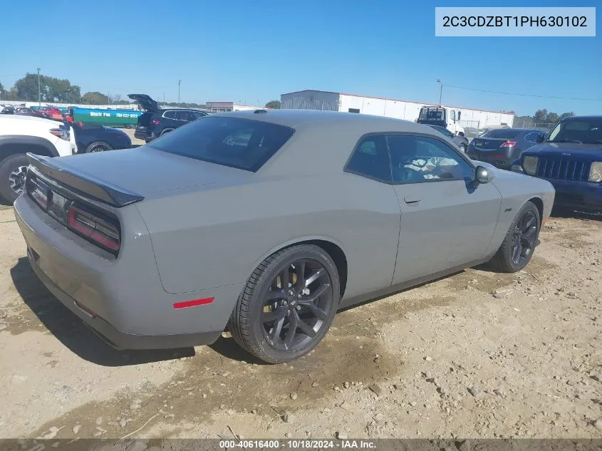 2023 Dodge Challenger R/T VIN: 2C3CDZBT1PH630102 Lot: 40616400