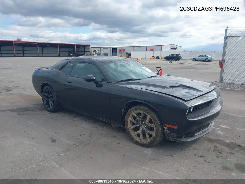 2023 Dodge Challenger Sxt VIN: 2C3CDZAG3PH696428 Lot: 40619545