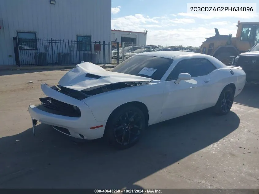 2023 Dodge Challenger Sxt VIN: 2C3CDZAG2PH634096 Lot: 40643268