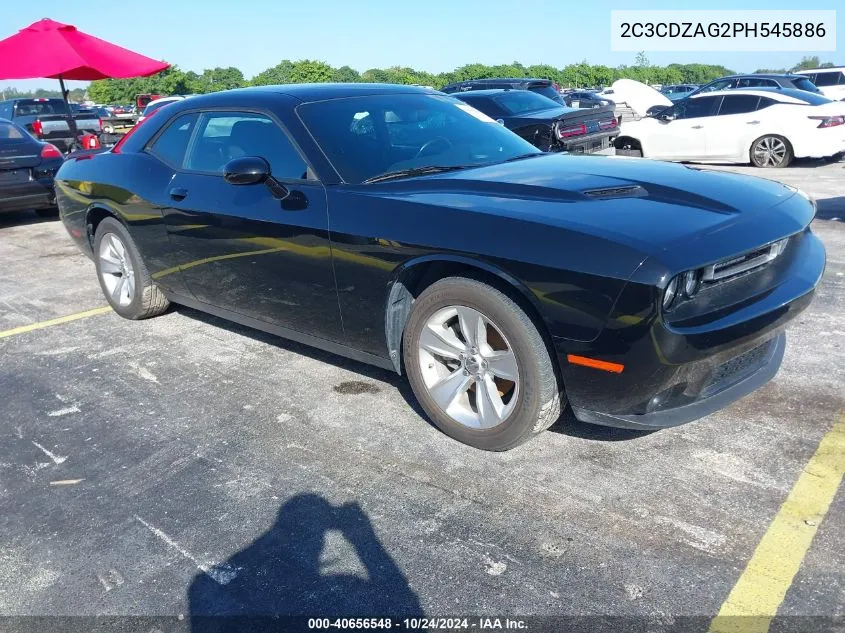 2023 Dodge Challenger Sxt VIN: 2C3CDZAG2PH545886 Lot: 40656548