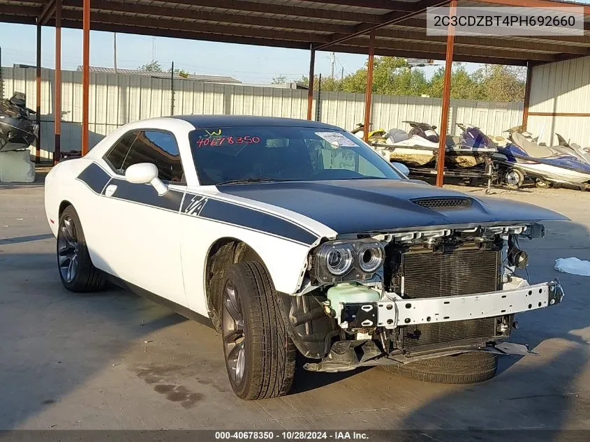 2023 Dodge Challenger R/T VIN: 2C3CDZBT4PH692660 Lot: 40678350