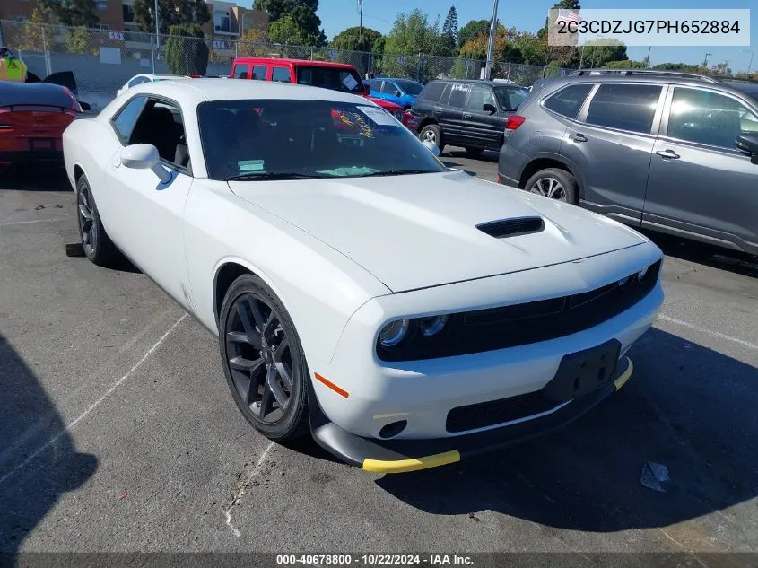 2023 Dodge Challenger Gt VIN: 2C3CDZJG7PH652884 Lot: 40678800