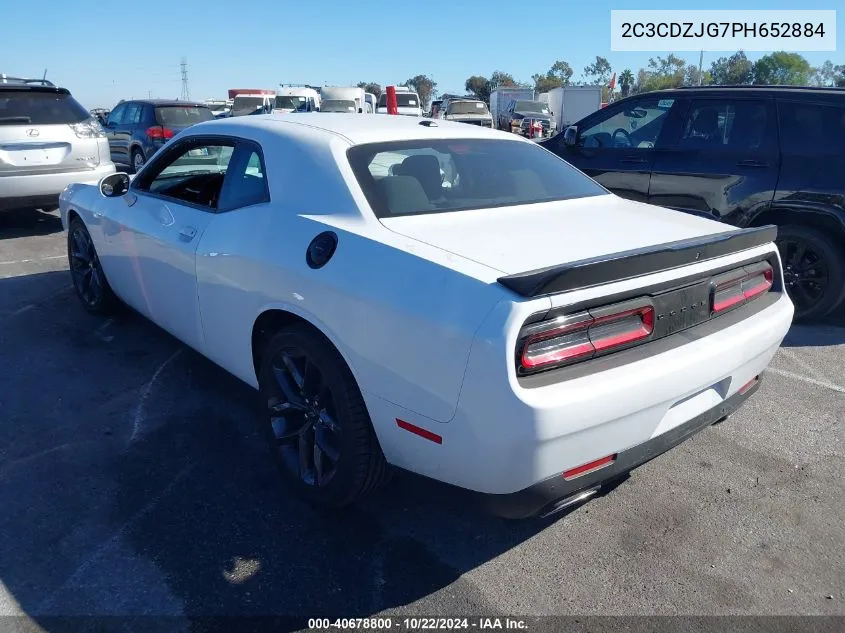 2023 Dodge Challenger Gt VIN: 2C3CDZJG7PH652884 Lot: 40678800