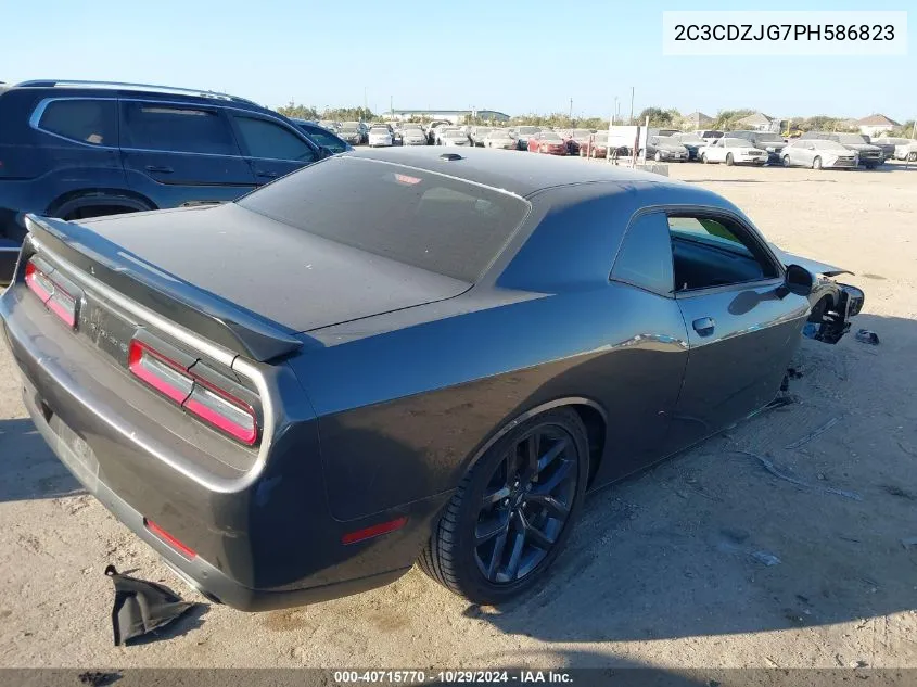 2023 Dodge Challenger Gt VIN: 2C3CDZJG7PH586823 Lot: 40715770