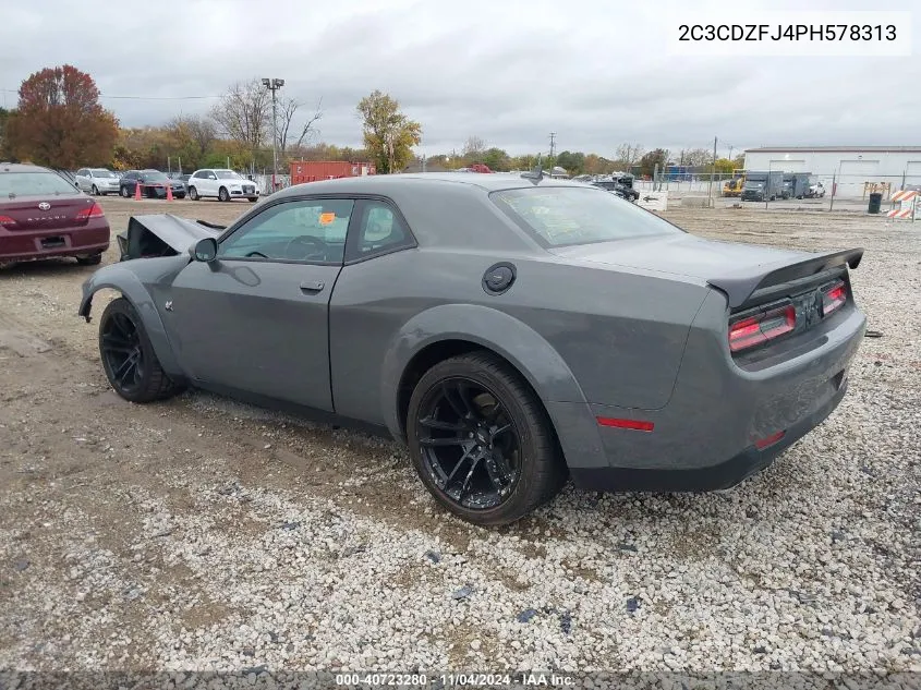 2023 Dodge Challenger R/T Scat Pack Widebody VIN: 2C3CDZFJ4PH578313 Lot: 40723280