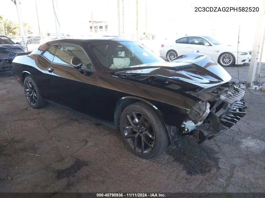 2023 Dodge Challenger Sxt VIN: 2C3CDZAG2PH582520 Lot: 40790936