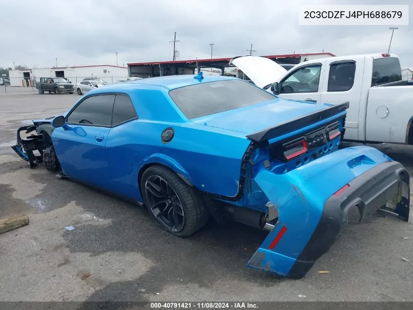 2023 Dodge Challenger R/T Scat Pack Widebody VIN: 2C3CDZFJ4PH688679 Lot: 40791421