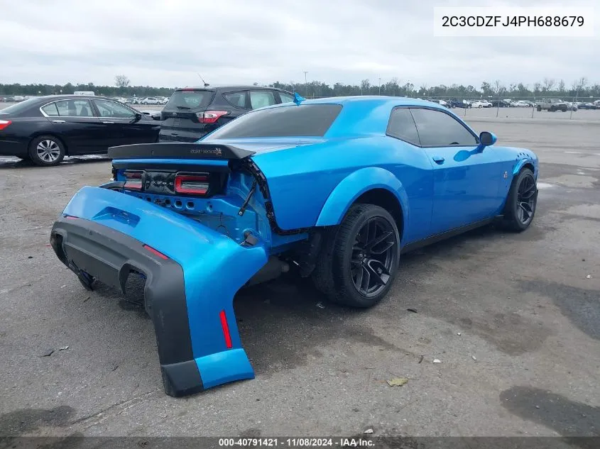 2023 Dodge Challenger R/T Scat Pack Widebody VIN: 2C3CDZFJ4PH688679 Lot: 40791421