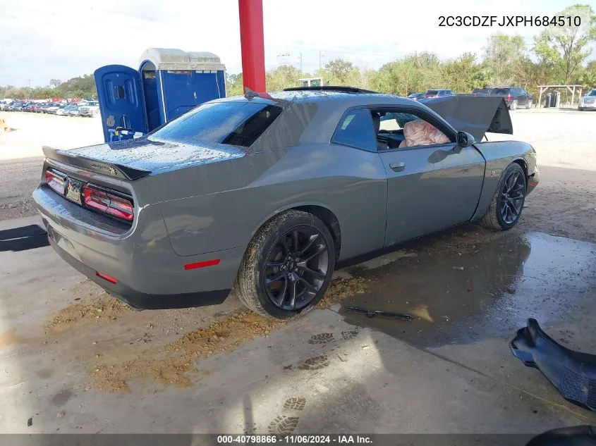 2023 Dodge Challenger R/T Scat Pack VIN: 2C3CDZFJXPH684510 Lot: 40798866