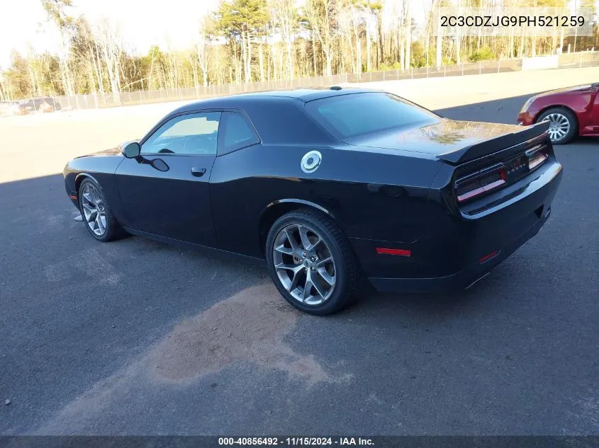 2023 Dodge Challenger Gt VIN: 2C3CDZJG9PH521259 Lot: 40856492