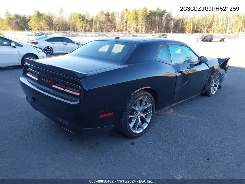 2023 Dodge Challenger Gt VIN: 2C3CDZJG9PH521259 Lot: 40856492