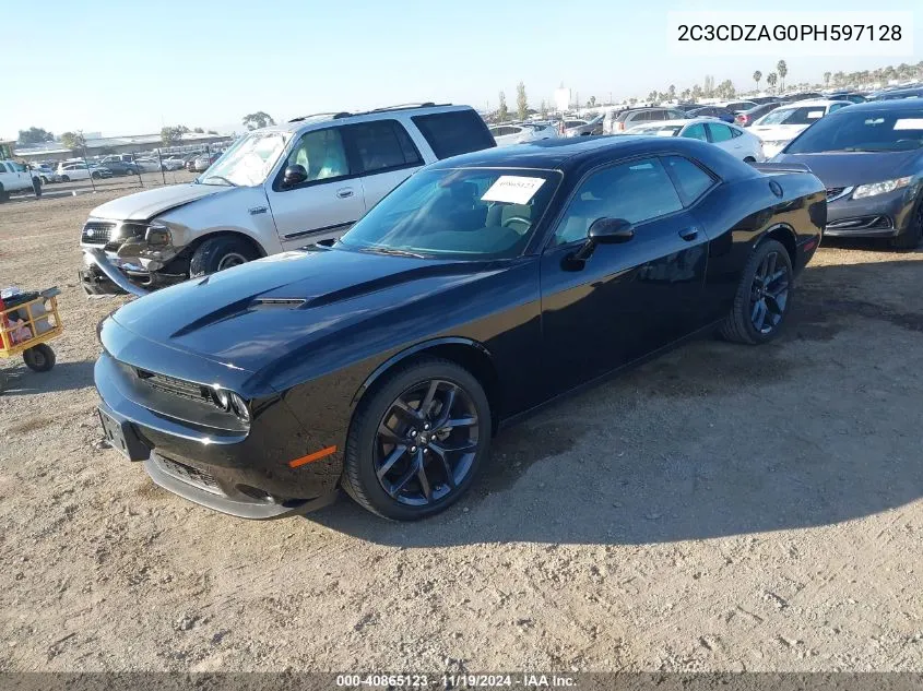 2023 Dodge Challenger Sxt VIN: 2C3CDZAG0PH597128 Lot: 40865123