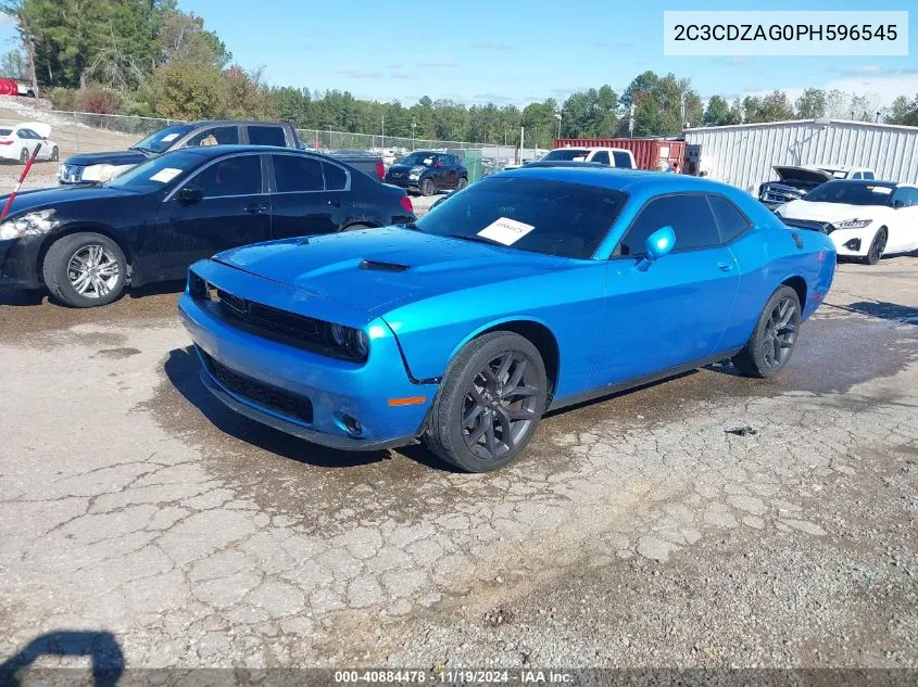 2023 Dodge Challenger Sxt VIN: 2C3CDZAG0PH596545 Lot: 40884478