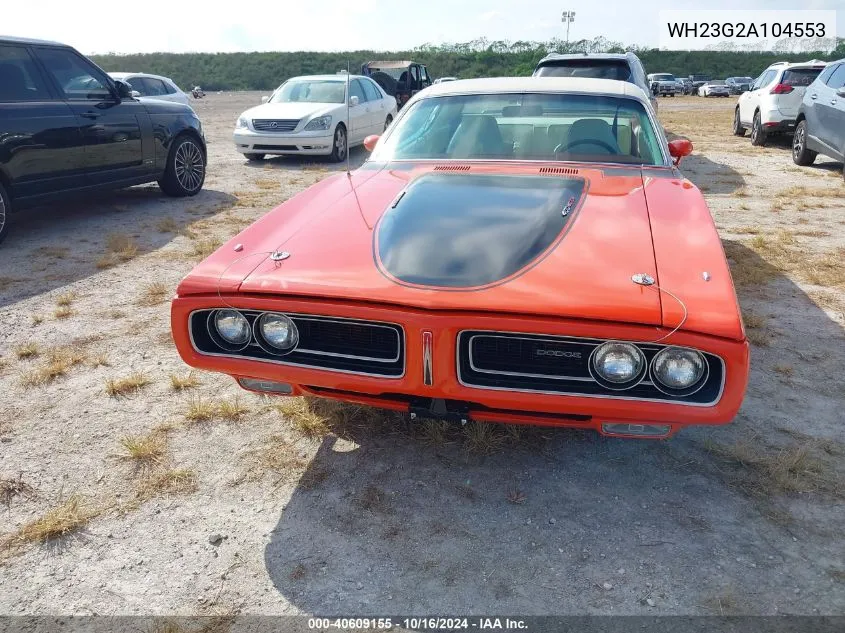 WH23G2A104553 1972 Dodge Charger