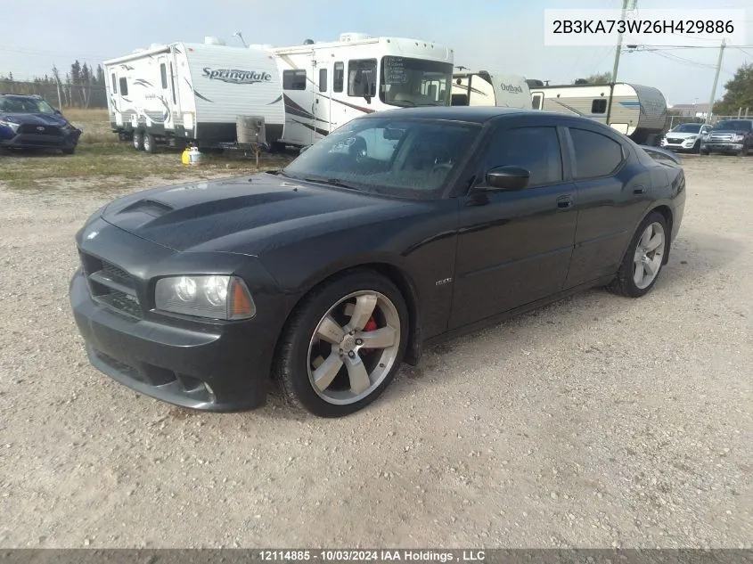 2006 Dodge Charger Srt-8 VIN: 2B3KA73W26H429886 Lot: 12114885