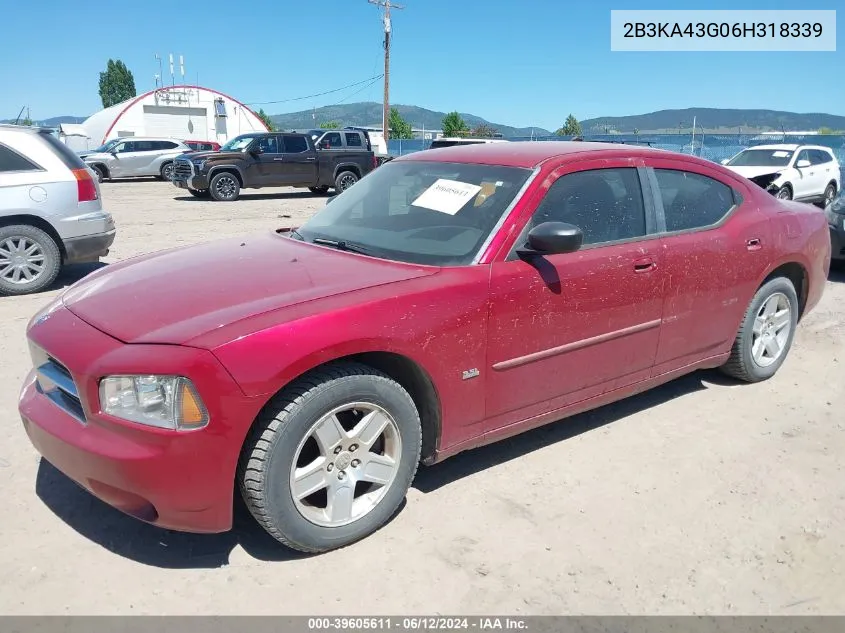 2B3KA43G06H318339 2006 Dodge Charger