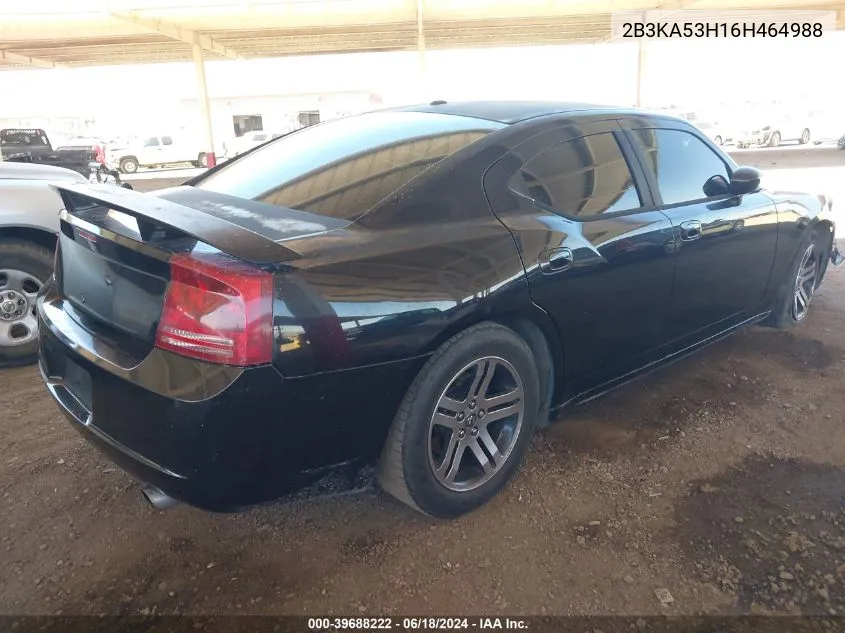 2006 Dodge Charger Rt VIN: 2B3KA53H16H464988 Lot: 39688222