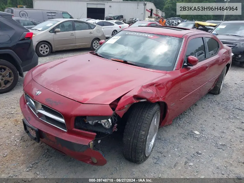 2006 Dodge Charger Rt VIN: 2B3KA53H96H464964 Lot: 39748715