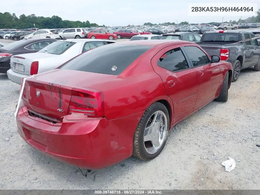 2006 Dodge Charger Rt VIN: 2B3KA53H96H464964 Lot: 39748715