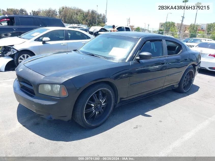 2006 Dodge Charger VIN: 2B3KA43RX6H379215 Lot: 39761380