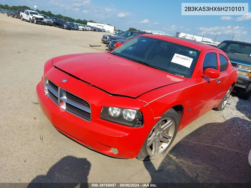 2006 Dodge Charger Rt VIN: 2B3KA53HX6H210101 Lot: 39768857