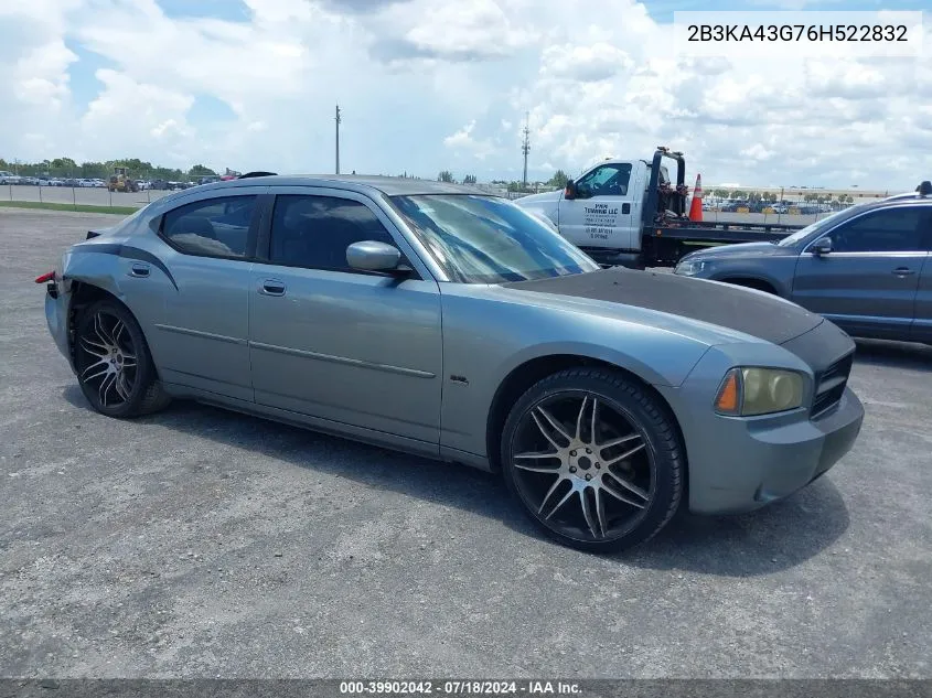 2006 Dodge Charger VIN: 2B3KA43G76H522832 Lot: 39902042