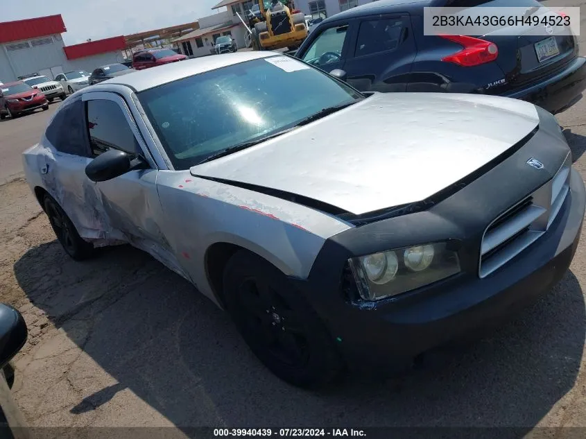 2B3KA43G66H494523 2006 Dodge Charger